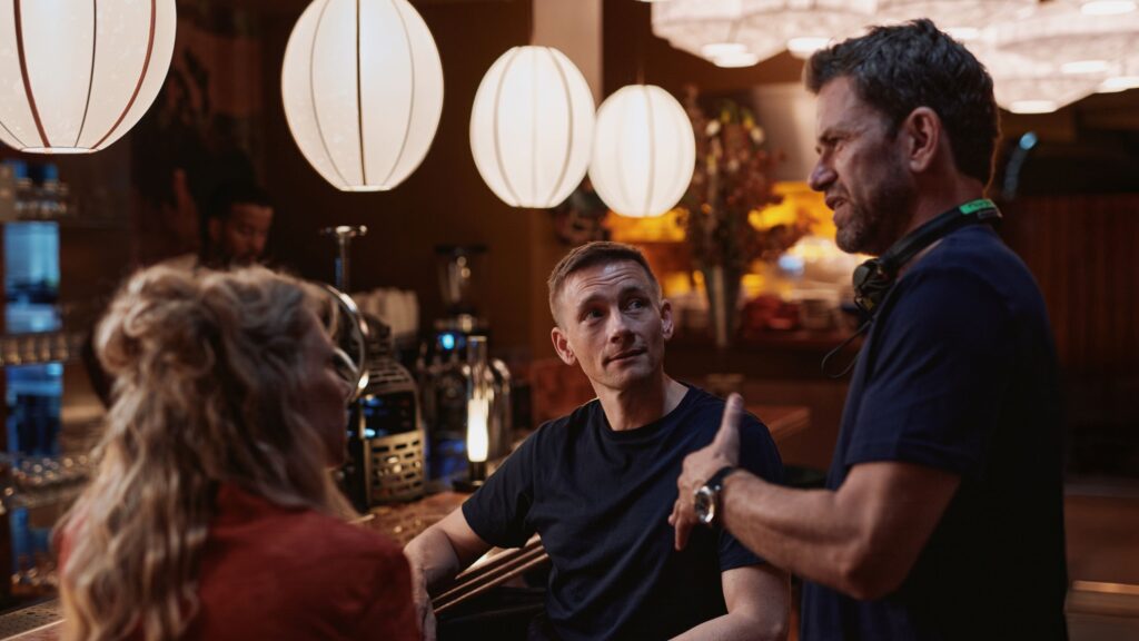 Emma Sehested Høeg, Esben Smed og Nikolaj Lie Kaas. (Foto: Henrik Ohsten/Zentropa/TV 2)